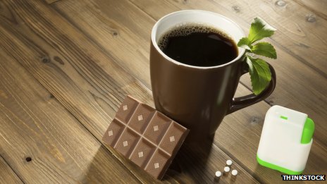 Coffee, chocolate and sweeteners